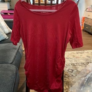 Maroon maternity top size Large